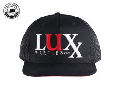 Изготовленные на заказ шляпы Snapback для дальнобойщиков из черной сетки Изготовленные на заказ шляпы из сетки