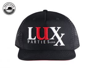 Изготовленные на заказ шляпы Snapback для дальнобойщиков из черной сетки Изготовленные на заказ шляпы из сетки