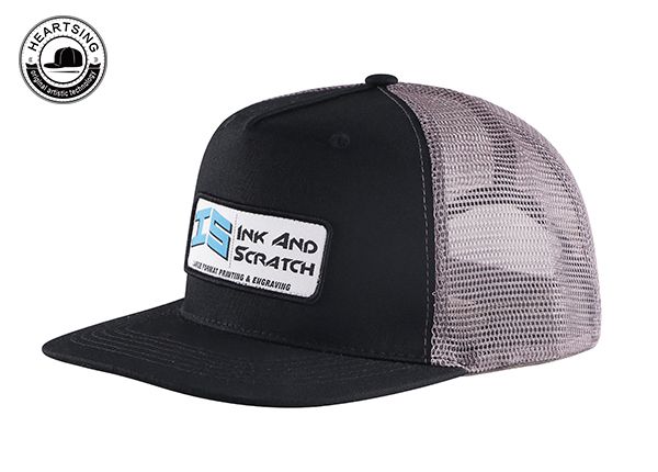 Наклонный из 5 панелей Серый и черный сетчатый колпачок