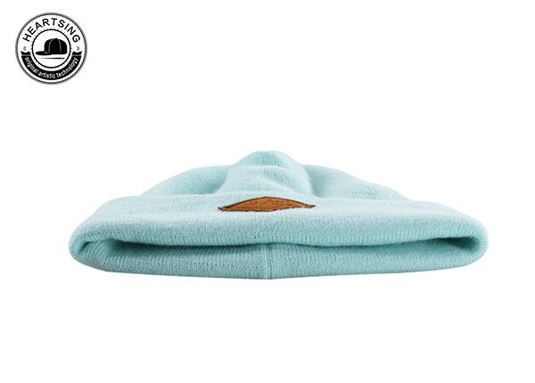 Изготовленная на заказ зеленая шапочка Унисекс, толстая и теплая повседневная шапочка с манжетами-b009