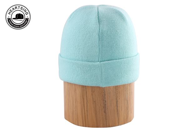 Изготовленная на заказ зеленая шапочка Унисекс, толстая и теплая повседневная шапочка с манжетами-b009