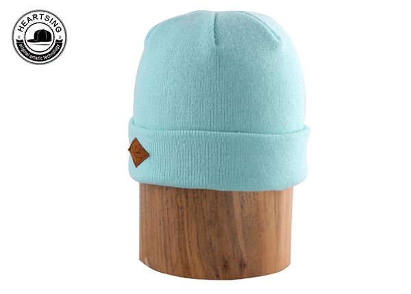 Изготовленная на заказ зеленая шапочка Унисекс, толстая и теплая повседневная шапочка с манжетами-b009