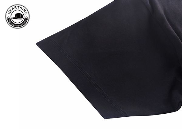 футболки оптом на заказ, модная черная хлопковая футболка с принтом-tsh006