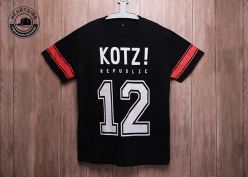 оптовая продажа дешевых футболок на заказ, модная черная хлопковая футболка с принтом-tsh012