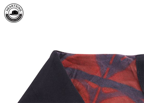 оптовые дешевые футболки на заказ, модная красно-черная хлопковая футболка с принтом-tsh014