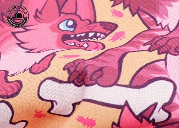 оптовые дешевые толстовки с капюшоном custom fashion animal red print hoody-hd006