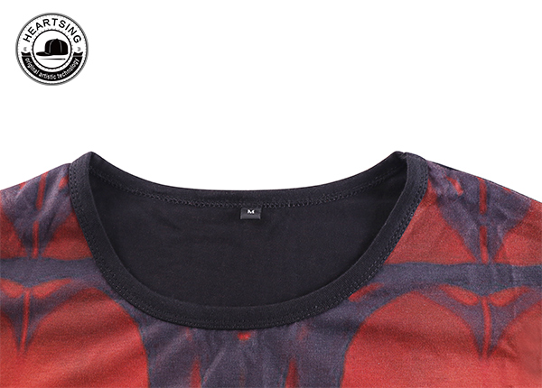 shirt.jpg оптовая продажа изготовленной на заказ модной красно-черной хлопчатобумажной футболки с принтом shirt.jpg