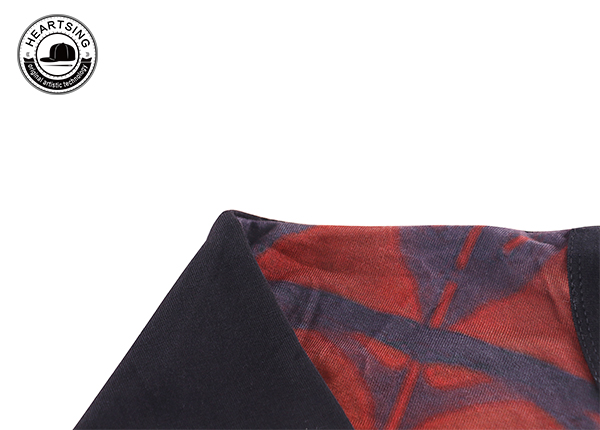 оптовая продажа изготовленной на заказ модной красно-черной хлопчатобумажной футболки с принтом shirt.jpg