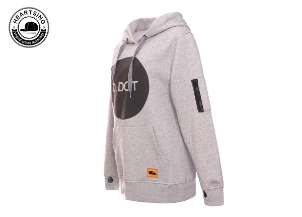 hoody.jpg оптовая продажа модной одежды на заказ для женщин с модным серым принтом