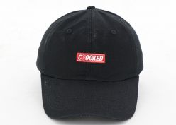 Черные простые промытые хлопчатобумажные бейсболки Dad Hat из хлопка на заказ для продажи
