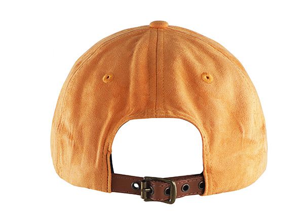 Бейсболка из чистой желтой замши без логотипа с обратной стороны