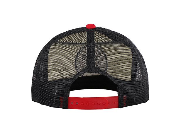 Задняя часть белой шляпы дальнобойщика из пенопласта с принтом на заказ