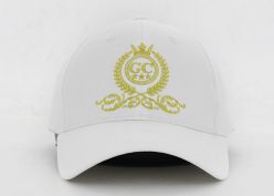 Изготовленные на заказ белые изогнутые кепки с закругленными полями Snapback