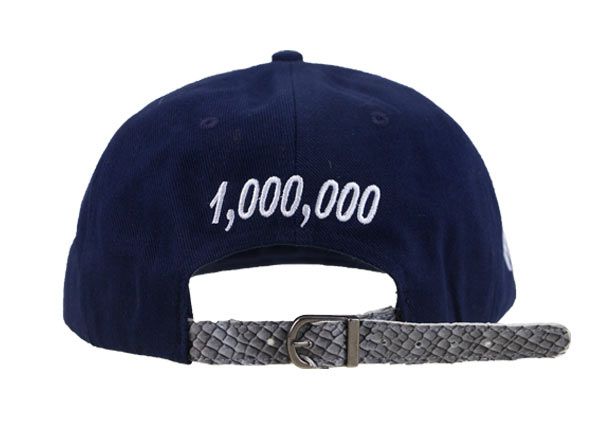 Задняя часть изготовленной на заказ шляпы Snapbacks из змеиной кожи питона
