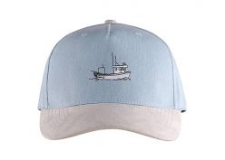 Бейсболка с 5 панелями Изготовленные на заказ синие шляпы с замшевыми полями