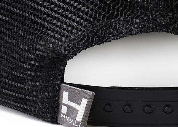 Черная сетчатая шляпа-снэпбэк с застежкой сзади