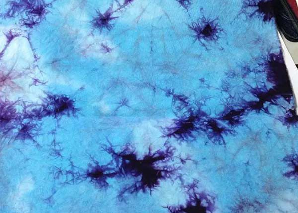 Голубая фантазийная ткань