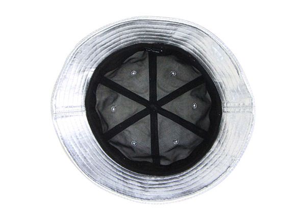 Внутри 6-панельной пустой водонепроницаемой полиуретановой светоотражающей шляпы-ведерка